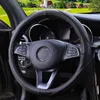 Embroidered Golf Elastic Car Steering Wheel Cover For 3739Cm 145 "15" Middle Size Universal Steering Wheel Wrap AntiSlip J220808