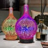 Humidifiers Multi-style 3D glass aromatherapy machine 7 colorful light humidifier Life Appliances