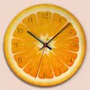 Reloj de pared de fruta creativo, reloj de limón de cocina moderno, reloj para decoración del hogar, reloj para sala de estar, relojes artísticos de pared de frutas tropicales H07727762