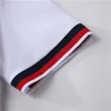 2022 designer stripe polo t-shirts serpent polos abeille floral mens High street mode cheval polo luxe T-shirt v00070