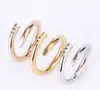 حلقة Love Screw Rings Rings Classic Luxury Designer Women Women Titanium Steel Steel Moled Gold Gold Silver Rose Never Fade Not Penergi