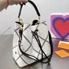 Drawstring Bucket Bag Women Handbag Purse Crossbody Bags Black White Tricolor Series Poker Design Classic Letter Totes Inner Zipper Pocket 2588