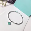 Bracelets de charme perlés pour femmes Sterling Sier Top qualité rouge rose bleu vert coeur charmes bijoux de créateur dame cadeau avec sac original