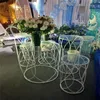 Party Dekoration PCS Acryl Hochzeit Requisiten Snack Kuchen Stehen Metall Dessert Tisch Pre-funktion Bereich Straße Blume StandParty