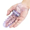 Fingerhylsa vibrator g spot massage klitor stimulera kvinnliga onanator sexiga leksaker för kvinnor lesbiska orgasm vuxna produkter