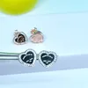 Gelieve terug te keren T love Man Womens oorbellen Desiger Heart oorstekers 925 puur zilveren fashion love oorbellen originele tag klassieke merk sieraden valentijnsdag feestgeschenken