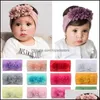 Hair Accessories Tools Products Lace Flower Bow Band Kids Toddler Solid Headwear Baby Grils Po Props Tool Drop Delivery 2021 Vniy6
