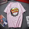 T-shirt Santa Cruz Red Print Spring and Summer Dance Streetwear T-shirt oversize da donna Four Seasons Fashion da uomodddq