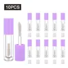 5ml hot pink thick bottle lipgloss tubes clear wholesale refillable matte lipstick tubes with big wand lip balm cosmetic packaging private label
