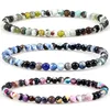 Beaded Strands Multicolor Fire Agates Armband Kvinnor Handgjorda 4mm naturliga stenyoga armband för män smycken mode vänskap gi kent22