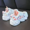 Big Girls Mesh Breathable White Sneakers For Children's Version Platform Sports Running Daddy Shoes 5 6 8 10 11 12 Years