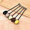 10g Plastic Measuring Spoons Coffee Stir Spoons Ice-cream Dessert Spoon Long Handle Juice Milk Tea Stirrers Scoops Kitchen Tools ZC1204