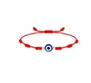 8pcs Lot Evil Eye Eye Bracelet 7 Knoop Handgemaakte Lucky armbanden verstelbare rode touwtouwbeveiligingsarmbanden voor vrouwen mannen Groothandel