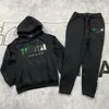 Herren Tracksuits Männer Frauen Farbe Flocken Hoodie Sweatshirt Anzug Trapstar Fleece Set Hoody Cloding Sweat Trapstar Advanced Design 669ess