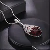 Pendant Necklaces Pendants Jewelry Water Drop Long Necklace For Women Fashion Crystal Statement Delivery 2021 Mbmig