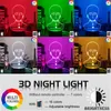 Night Lights Lamp Anime Mob Psycho 100 Shigeo Figure Nightlight For Kids Barn sovrum Dekorativ atmosfär Färgglada bord USB -present Natt