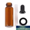 5PCS Amber Glass Dropperflaska 5 ml 10 ml 20 ml burkarflaskor med pipett för kosmetiska parfym eteriska oljemaskar