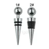 Metallröd vinflaskstoppare Återanvändbar zinklegering Liquor Stoppers Silikon Vinflaskor Plug Kitchen Bar behåll färskhetsverktyget BH6481 TYJ