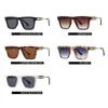 Solglasögon vintage stripe fyrkantiga kvinnor för män mode lyx klassisk designer trend driver solglasögon ögonmewear uv400sunglasses221u