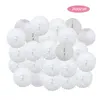 Baby Boy Girl 1st Birthday Party Favor Rose Blanc Round Paper Ball Lantern Baptême Baptême Décor de mariage Honeycomb Pompom 220527