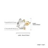 Unique Bling Stud Earrings For Women With Iced Out Prong Cubic Zirconia Earring Studs Cute Romantic Fashion CZ Zircon Diamond Jewelry Gifts For Ladies