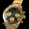 WWF Paul Newman 6241 ST91 Cronografo a carica manuale Orologio da uomo 1967 Raro vintage oro giallo 18 carati Quadrante nero OysterSteel Bracciale Timezonewatch Super Edition A1