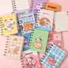 Notepads 80sheets Cartoon A7 Mini Notebook Coil Book Blank Message Pocket Notepad School Supplies Spiral Stationery