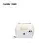 HBP 2021 Candyrose 공식 웹 사이트 정품 CR 베개 가방 현대 레트로 솜털 털이 모든 일치 작은 사각형 싱글 어깨 핸드백