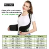 Back Posture Corrector Therapy Corset Spine Support Belt Lumbal Justerbar bandage för män kvinnor