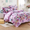 Bedding Four Piece Set Autumn Winter Frosted Printing Quilt Cover Bed