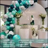 Decoración de fiestas Suministros para eventos Festivo Home Garden Globo Garland Arch Kit Boda Cumpleaños Confeti Globos de látex Género Revelar Baptis