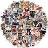 Waterproof sticker 50PCs Funny Animal Stickers for Laptop Phone Case Luggage Skateboard Car Motorcycle Animal Wearing Glasses Kids Vinyl Decals Toy Car stickers