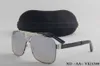 Occhiali da sole firmati all'ingrosso Limted Uomo Donna Occhiali da sole vintage in metallo stile quadrato Frameless UV 400 Lens + box Lens con scatola