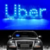 Uber Glow için LED Işık İşareti LED işaretli etiket, vantuz ile DC12V araba ile araba penceresinde kanca yanıp sönen