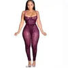 Sexy Womens Sheer Yoga Pants Tracksuits Leopard Mesh Perspective Hollow Out Two Pieces Set Designer Outfits Sportwear