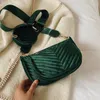 Sacs à bandoulière de mode sac de mahjong en velours doré design en trois pièces sac à main de couleur unie pour femme