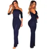 Women's Jumpsuits & Rompers Fashion Women Skew Collar Playsuits Sexy Bodysuit Jumpsuit Plus Size Clothes Body FemininoWomen's