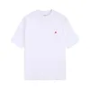 Mens T Shirts Paris Style Small Letter Loose Tee Men and Women Couples broderi kort ärm mode sommartröja