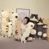 Cat Plush Toys Super Cute Plush Toy Cartoon Cats Long Pillow Stuffed Kitten Doll Birthday Christmas Gift LA396