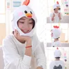 Bérets Nouveauté Drôle de Bande Dessinée Poulet Animal En Peluche Chapeau En Peluche Jouet Plein Coiffures Cap Cosplay