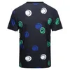 Summer Mens Fashion T Shirt Casual POLO Shirt Ice Silk Short Sleeve Geometric Pattern Print Classic Designer Youth Trend Top