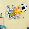 3D футбол Сломанная наклейка для детской гостиной