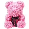 Couronnes De Fleurs Décoratives Cadeaux De Noël 25 / 40cm Artificielle Rose Coeur Ours En Peluche À La Main De Roses Pour Les Femmes Saint Valentin Weddin