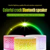 Ny Mini Portable Bluetooth -högtalarbil Audio A9 Dazzling Crack LED Wireless Speaker Subwoofer högtalare TF Card USB laddning Personlighet