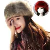 Beanie/Schädelkappen Faux Pelz Eimer Hut Winter Warme Weiche Feste Dicke Plüsch Männer Frauen Outdoor Angeln Flache Top panama Hüte 2022 Chur22