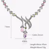 Exquisite Necklace for Women 925 Silver Individual Marcasite Leaves With Zircon Drop-shaped Necklaces