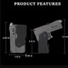 Oplaadbare Torch Pistol Lighter Gun Schakelbaar Soft / Jet Flame Gasaansteker Creative Dual Mode Aanstekers Voor Man