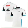 Nytt racinglag Formel One Short T Shirt Motorsport Summer Blue Men kläder snabb torr andas bleknar inte 4L2N