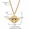 Pendant Necklaces Hip Hop Full CZ Zircon Paved Bling Out Cartoon Bat Pendants Necklace For Men Rapper Jewelry Gold Color Drop NecklacesPenda