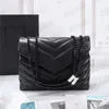 Bolsos de diseñador HOT square fat bag bolso de cuero real para mujer bolsos de hombro de gran capacidad 25 cm y 32 cm quilte de calidad superior